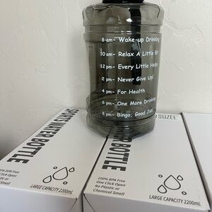 Gray Sports Water Bottle - 2200ml